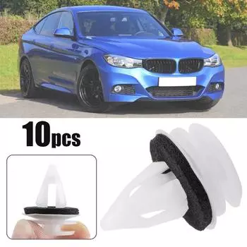 10 шт. клипсы для отделки дверной панели, фиксирующие заклепки 51418224768 для BMW X1 X2 X3 X4 X5 X6 Z4 E61 E82 E90 E91 E92 E93 F20 F22 MINI