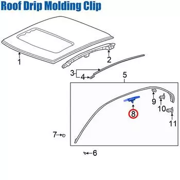 10 шт. Клипсы молдинга капельника для Honda Civic 1996-2005 91528S01A01, 91528-S01-A01