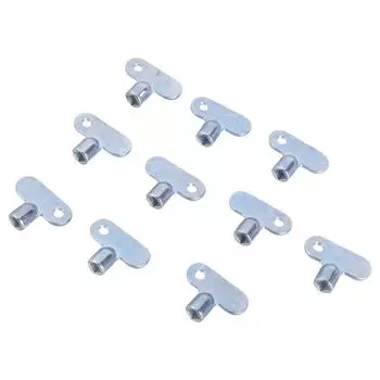 10 шт. Ключ для радиаторного клапана, Ключ для радиатора, Ручные инструменты, Ключ для водопроводного крана радиатора, Ключ для спускника, Ключ для выпускного клапана, Прочный