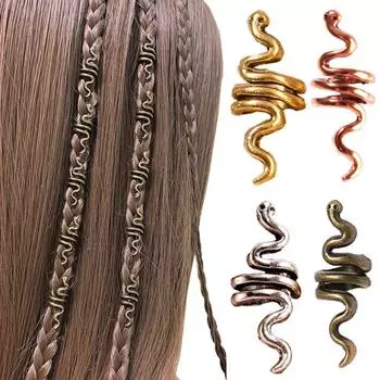 10 шт. Кольца для косичек в виде дредов, золотистые, серебряные, бусины для дредов, бусины викингов в европейском и американском стиле бронзовый