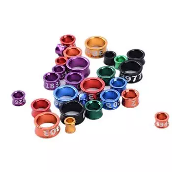 10 шт. Кольца на ноги попугая Кольца на лапы голубя Идентификация кормления попугаев птиц 6mm