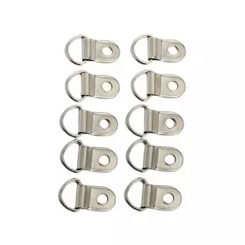 10 шт., кольца с пряжкой, фигура D, якоря, кольца, износостойкие, однотонные, портативные, с пряжками, сумка, обувь, фоторамка чёрный
