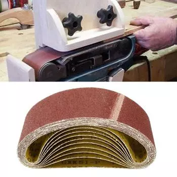 10 шт. кольцевая клейкая шлифовальная лента с абразивным зерном в ассортименте, шлифовальная машина для наждачной бумаги 80 Grit