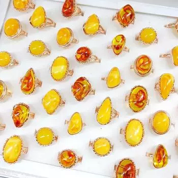 10 шт. кольцо с камнем для женщин Мужское кольцо с камнем Кольцо из сплава