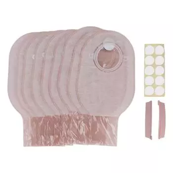 10 шт. мешков для колостомы из нетканого материала, мешок для стомы с отверстием, аноректальные мешки для илеостомы