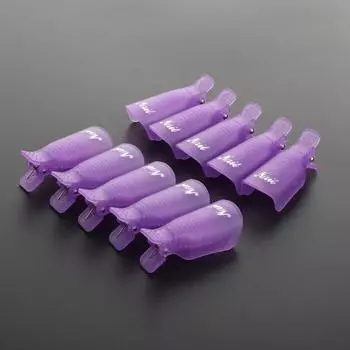 10 шт. колпачки для дизайна ногтей, устойчивые к истиранию изысканное качество изготовления, портативные колпачки для дизайна ногтей с зажимом для маникюра красный