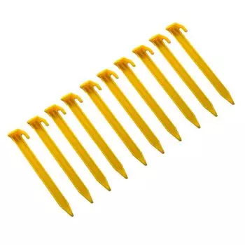 10 шт. Колышки для грунта для улицы, Якорные колышки для кемпинга, Пластиковые колышки для палатки, Сверхпрочные колышки для пляжной палатки, Якоря, Колышки для навесов