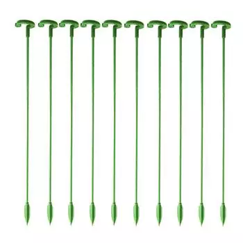 10 шт. Колышки для шпалер для растений, держатель для поддержки вертикального роста для комнатных и уличных растений, помидоров, фасоли, цветов 17