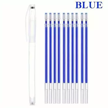 10 шт. комбинированная ручка для маркировки ткани с горячим стиранием - ручка с исчезающими чернилами для гладкого письма, удобная ручка