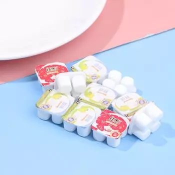 10 шт./компл. 1:12 кукольных миниатюрных имитационных мини-игрушек из смолы и йогурта