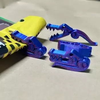 10 шт./компл. 3D-печатный крокодиловый зажим для запечатывания многоразовый зажим для хранения закусок и еды красочный уплотнитель для пакетов для хранения корма для животных