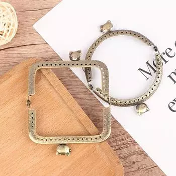 10 шт./компл., 8,5/10,5/12,5 см, металлическая рамка для кошелька с кошачьей головой, застежка для клатча