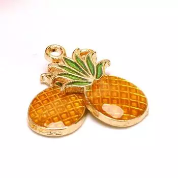 10 шт./компл. эмалированный сплав ананас подвески кулон ювелирные изделия поиск поделки ремесло