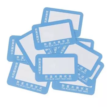 10 шт./компл. анти-синяя светло-фиолетовая тестовая карта для очков многоразового поляризованного теста