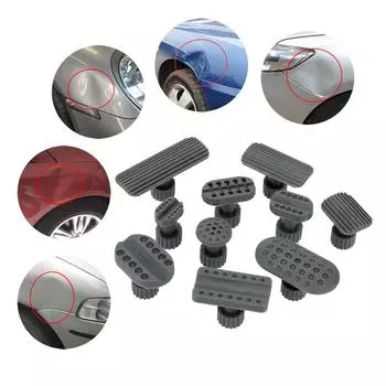 10 шт./компл. Аксессуары для ухода за автомобилем Съемник вмятин Присоска Прокладки для удаления вмятин Инструмент для ремонта автомобиля Пластиковая прокладка Прокладки для ремонта листового металла автомобиля