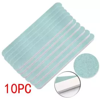 10 шт./компл., белая шлифовальная губка для дизайна ногтей, буферный блок, шлифовка ногтей, полировка, пилочки для ногтей, инструмент для маникюра и педикюра, сделай сам, дом 10PC