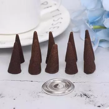 10 шт./компл., белый шалфей, чистые благовония, конусы, дымный очищающий очищающий аромат One Size