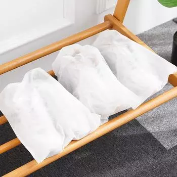 10 шт./компл. чехлы для обуви из нетканого пылезащитного шнурка, прозрачная сумка для хранения 24x38cm