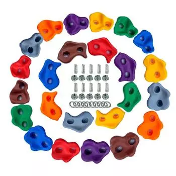 10 шт./компл., детские деревянные стены для скалолазания, камни, игрушки, игровая площадка, комплект для удержания рук, ног, ручки, игры на открытом воздухе для детей