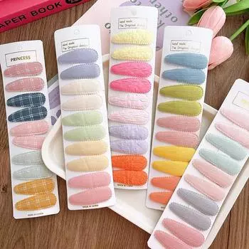 10 шт./компл. Детские заколки для волос конфетного цвета для Birl, блестящие однотонные заколки для волос для детей, милые аксессуары для укладки волос