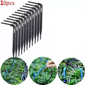 10 шт./компл., капельницы для микроэкономии потока воды, капельницы для орошения, инструменты для капельного полива сада чёрный