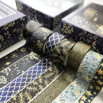 10 шт./компл. Kawaii Pink world gold декоративная клейкая лента, маскирующая лента Washi, наклейка для скрапбукинга, этикетка, японские канцелярские принадлежности
