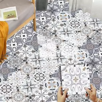 10 шт./компл. керамическая плитка из ПВХ с имитацией мрамора для предотвращения пятен Восстановленная самоклеящаяся бумага для украшения дома Декоративные пленки Наклейки на стены 10cm10cm10pcs