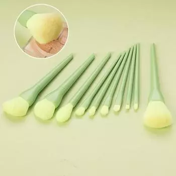 10 шт./компл. кисть для бровей с трехмерной ручкой, аксессуар для красоты, износостойкие полезные тени для век ярких цветов для повседневной жизни зелёный