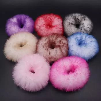 10 шт./компл. красочные плюшевые резинки для волос