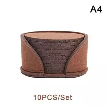 10 шт./компл., круглые фетровые подставки, защита для обеденного стола, термостойкие подставки, подставки под чашки для кофе, чая, напитков