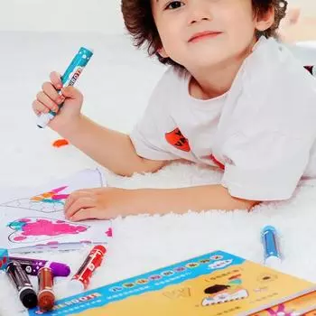 10 шт./компл. круглый наконечник, легко моющаяся, удобная ручка для рисования, детская цветная моющаяся ручка в горошек, товары для рукоделия разноцветный
