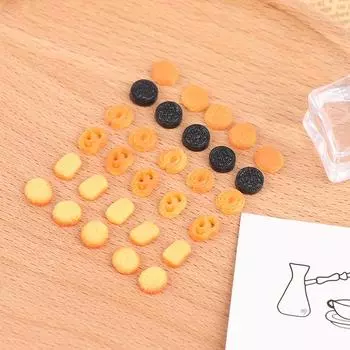 10 шт./компл. кукольный домик моделирование миниатюрное печенье кухонная еда игрушка E