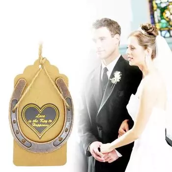 10 шт./компл. кулон в виде подковы, счастливый подарок, креативное украшение для свадебной церемонии, вечеринки, стола