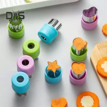 10 шт./компл., легкая чистка, форма для резки печенья, цветок, сердце, безопасные формы для печенья, домашняя вечеринка, декор для торта зелёный