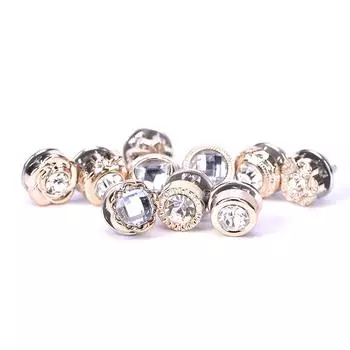 10 шт./компл. мини-жемчужный цветок брошь на пуговицах, рубашка, воротник с лацканами