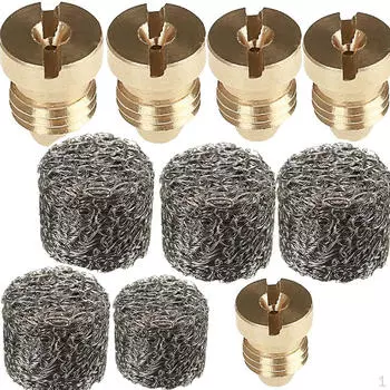 10 шт./компл., насадка из нержавеющей стали, сетчатый марлевый фильтр, пенопластовая насадка