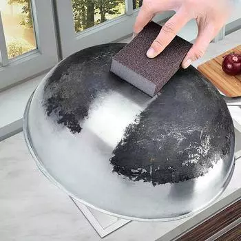 10 шт./компл. наждачная волшебная меламиновая губка высокой плотности для чистки домашней утвари, кухонная губка для удаления ржавчины кофейный