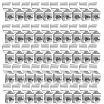 10 шт./компл., не требующие сверления крючки для винилового сайдинга, вешалка, прочная, из нержавеющей стали, для наружного декора, подвесные таблички 10PCS серебряный