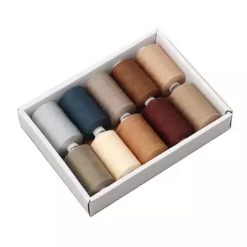 10 шт./компл. нитки для ручного шитья, швейная игольная нить, бытовая нить «сделай сам», серая нить, ось, полиэстер 402, швейная нить