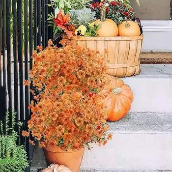10 шт./компл. осенний искусственный цветок эвкалипт реалистичные искусственные растения Хэллоуин День благодарения фестиваль урожая в помещении на открытом воздухе искусственные цветочные украшения B
