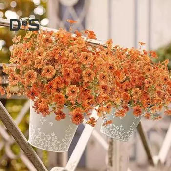10 шт./компл. осенний искусственный цветок эвкалипт реалистичные искусственные растения Хэллоуин День благодарения праздник урожая в помещении на открытом воздухе искусственные цветочные украшения стол B