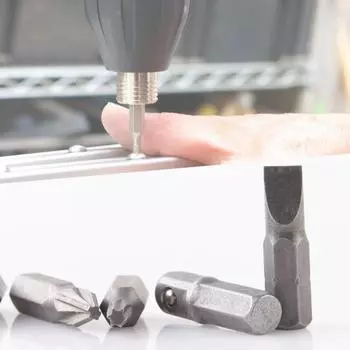 10 шт./компл. отвертка с шестигранным хвостовиком, многофункциональная углеродистая сталь PH, шлицевая бита Pozi Torx