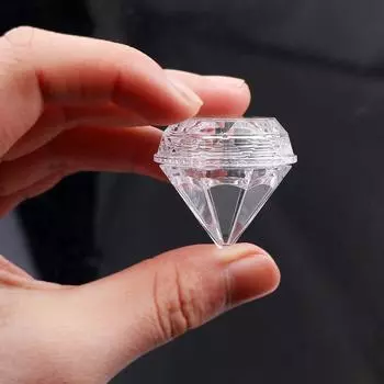 10 шт./компл., пластиковая прозрачная коробка для крема с бриллиантами, портативная дорожная бутылка для крема, женские коробки для хранения ювелирных изделий, сделай сам, коробки для хрустальных бусин 10pcs