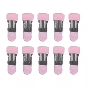 10 шт./компл. прочные многофункциональные мини-прищепки с двумя головками, зажимы для сушки, креативные нескользящие зажимы для маленьких пакетов с едой One Size розовый