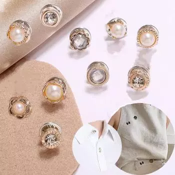 10 шт./компл. пряжка декольте артефакт застежка пуговица брошь женская булавка украшения одежды застежки аксессуар белый