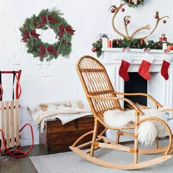 10 шт./компл., рождественский плед, бант, красный, черный, белый, пеньковая веревка, многоразовая рождественская елка, подарочная коробка, венок, украшение, праздничный бант из буйвола, товары для вечеринок