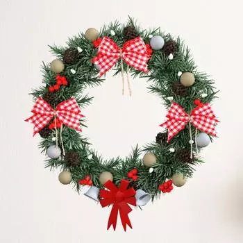 10 шт./компл., рождественский плед из конопли, многоразовый бант, красный, черный, белый цвет, веревка, рождественская елка, подарочная коробка, венок красный черный