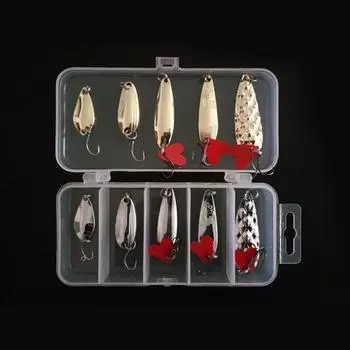 10 шт./компл., рыболовные приманки, снасти VIB, аксессуары для рыбалки с коробкой для снастей и рыболовными снастями, приманки