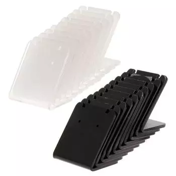 10 шт./компл. серьги-подставки для полки, держателя L-образной формы, прямоугольные акриловые профессиональные серьги-гвоздики прозрачный