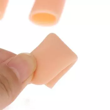 10 шт./компл., силиконовая гелевая трубка, повязка для рук, защита для пальцев, облегчение боли, колпачок для большого пальца